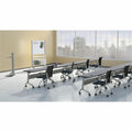 Safco Flip-N-Go Rectangular Training Table, SAFLF2472TSLCRM