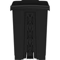 Safco Plastic Step-on Waste Receptacle, Black, 12 gal, SAF9925BL