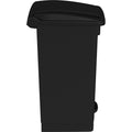 Safco Plastic Step-on Waste Receptacle, Black, 12 gal, SAF9925BL