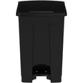 Safco Plastic Step-on Waste Receptacle, Black, 12 gal, SAF9925BL