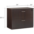 Safco Medina Mocha Laminate Office Unit, Brown, SAFMVLFLDC