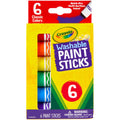 Crayola Washable Paint Sticks, 6 / Pack, CYO546207
