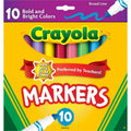 Crayola Bright/Bold Broad Line Markers, 10 / Pack, CYO587725