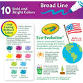 Crayola Bright/Bold Broad Line Markers, 10 / Pack, CYO587725