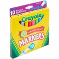 Crayola Bright/Bold Broad Line Markers, 10 / Pack, CYO587725
