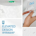 Kimberly-Clark Scott Pro High-Capacity Hard Roll Towels with Elevated Design and Absorbency Pockets, White, 6 / Carton, KCC25700