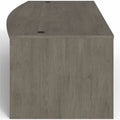 Lorell Prominence 2.0 Bowfront Double-Pedestal Desk, Gray, LLRPD4272DPGE