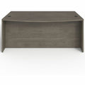 Lorell Prominence 2.0 Bowfront Left-Pedestal Desk, Gray, LLRPD4272LSPBGE