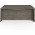 Lorell Prominence 2.0 Bowfront Right-Pedestal Desk, Gray, LLRPD4272RSPGE