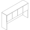 Lorell Prominence 2.0 Hutch, Gray, LLRPH6639GE