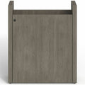 Lorell Prominence 2.0 Modular Table Base with Door, Gray, LLRPLB24GE