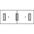 Lorell Prominence 2.0 Modular Table Base with Door, Gray, LLRPLB24GE