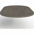 Lorell Prominence 2.0 Racetrack Conference Tabletop, Gray, LLRPRT4896GE