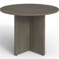 Lorell Prominence 2.0 Round Laminate Conference Table, Gray, LLRPT42RGE