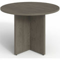 Lorell Prominence 2.0 Round Laminate Conference Table, Gray, LLRPT42RGE
