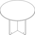 Lorell Prominence 2.0 Round Laminate Conference Table, Gray, LLRPT42RGE