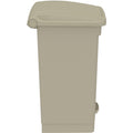 Safco Plastic Step-on Waste Receptacle, Tan, 12 gal, SAF9925TN