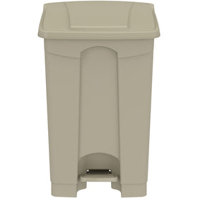 Safco Plastic Step-on Waste Receptacle, Tan, 12 gal, SAF9925TN