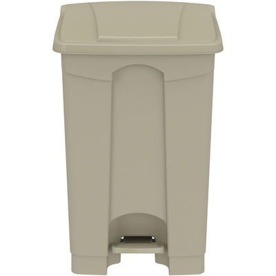 Safco Plastic Step-on Waste Receptacle, Tan, 12 gal, SAF9925TN