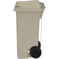 Safco 32 Gallon Plastic Step-On Receptacle, Tan, SAF9926TN