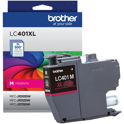 Brother LC401XLMS Original High Yield Inkjet Ink Cartridge - Magenta -, BRTLC401XLMS