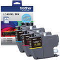 Brother LC401XL3PKS Original High Yield Inkjet Ink Cartridge - CMY - 3 / Pack, BRTLC401XL3PKS
