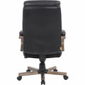 Lorell Executive High-Back Wood Finish Office Chair, LLR69590