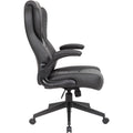 Norstar Office Boss Executive LeatherPlus Chair, 1 Carton, BOPB8551BK