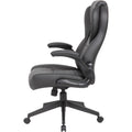 Norstar Office Boss Executive LeatherPlus Chair, 1 Carton, BOPB8551BK