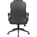 Norstar Office Boss Executive LeatherPlus Chair, 1 Carton, BOPB8551BK