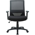 Lorell SOHO Mesh Mid-Back Task Chair, Black, LLR41840