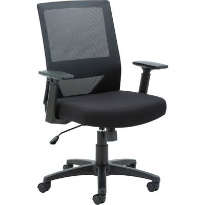 Lorell SOHO Mesh Mid-Back Task Chair, Black, LLR41840