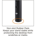 Lorell Height-Adjustable Device Stand, Black, LLR18329