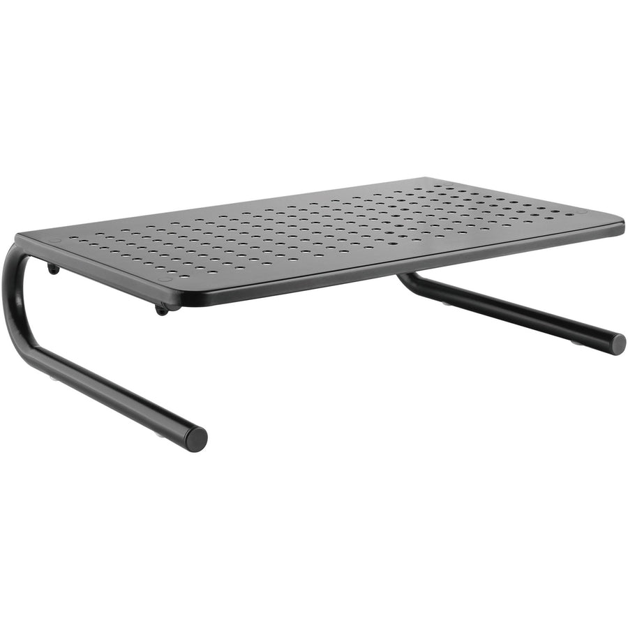Lorell Monitor/Laptop Stand, Black, Steel, Non-skid, LLR18330