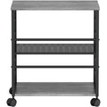 Lorell Deskside Mobile Machine Stand, Black, LLR60263