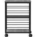 Lorell Deskside Mobile Machine Stand, Black, LLR60263