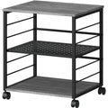 Lorell Deskside Mobile Machine Stand, Black, LLR60263