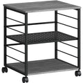 Lorell Deskside Mobile Machine Stand, Black, LLR60263