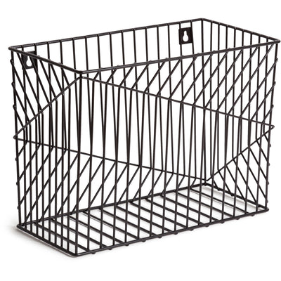 U Vena Desk Organization Collection Hanging File Basket, Black, UBR3836U0206