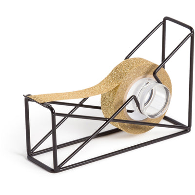 U Vena Desk Tape Dispenser, Black, UBR3839U0624