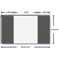 Lorell Mounting Frame for Whiteboard - Silver, LLR18321