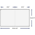 Lorell Mounting Frame for Whiteboard - Silver, LLR18321