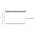 Lorell Mounting Frame for Whiteboard - Silver, LLR18322
