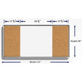 Lorell Mounting Frame for Whiteboard - Silver, LLR18322