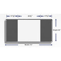 Lorell Mounting Frame for Whiteboard - Silver, LLR18322