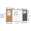 Lorell Mounting Frame for Whiteboard - Silver, LLR18322