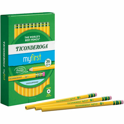 Dixon Ticonderoga Ticonderoga My First Wood Pencil, #2, 36 / Pack, DIXX33336