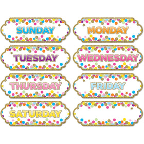 Ashley Productions Magnetic Confetti Days Timesavers, Multicolor, ASH19006