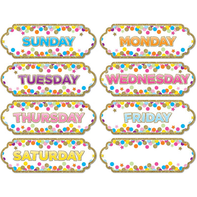 Ashley Productions Magnetic Confetti Days Timesavers, Multicolor, ASH19006
