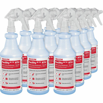 Midlab Maxim Facility Multi-Surface Disinfectant, Colorless, 12 / Carton, MLB04640012
